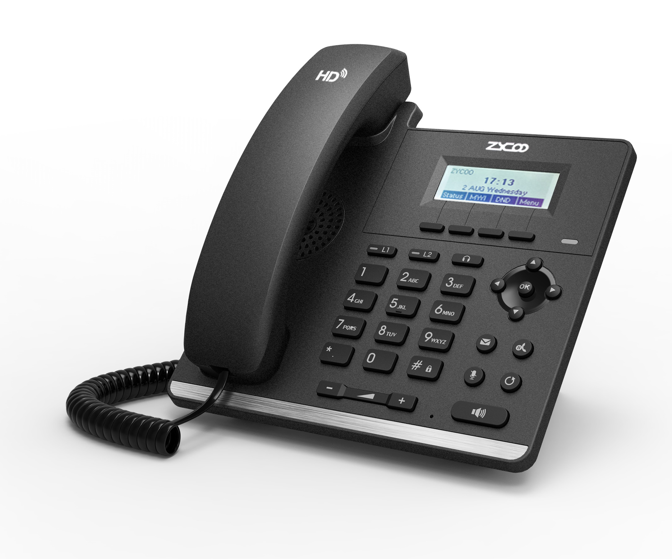 Telephone IP a 2 Ligne avec ecran LCD 128x48 dot-matrix with backlight