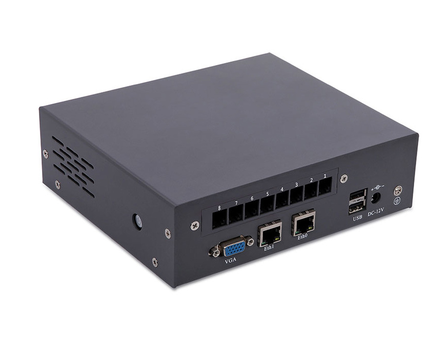 IPBX avec support de 300 extensions et  240 appels simultané. Avec 2 ports Gigabit Ethernet et 2 port USB MC100