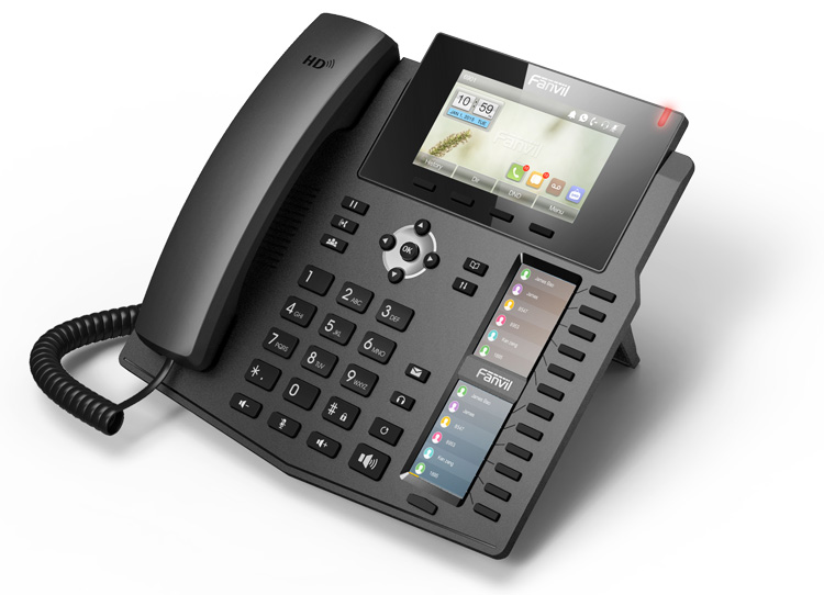 Telephone IP de Bureau Entreprise Ecran LCD avec une Clé Intelligente DSS X5/X5G
