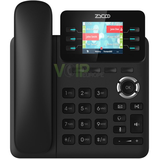 Telephone IP Ecran Rétro-Eclairé  2 Lignes de SIP PoE CooFone-D60