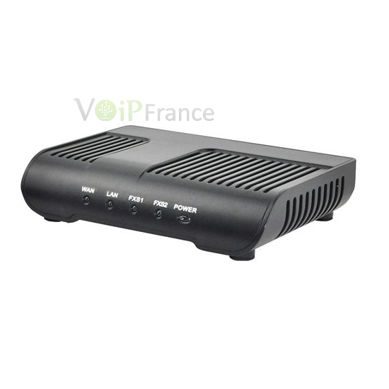 IP Gateway 2-Port FXS VoIP ATA 2 SIP Line+1 IAX2