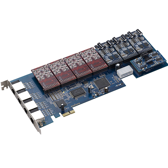 Carte de la Téléphonie Asterisk AX-E-1600P