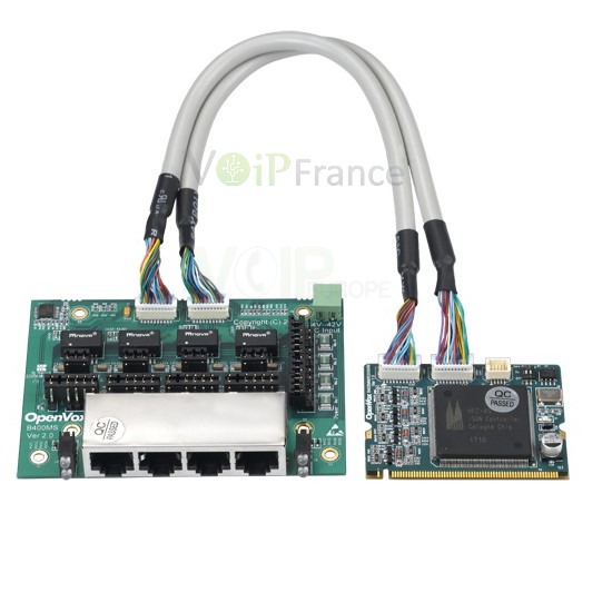 Carte ISDN BRI 4 Port Mini-PCI B400M