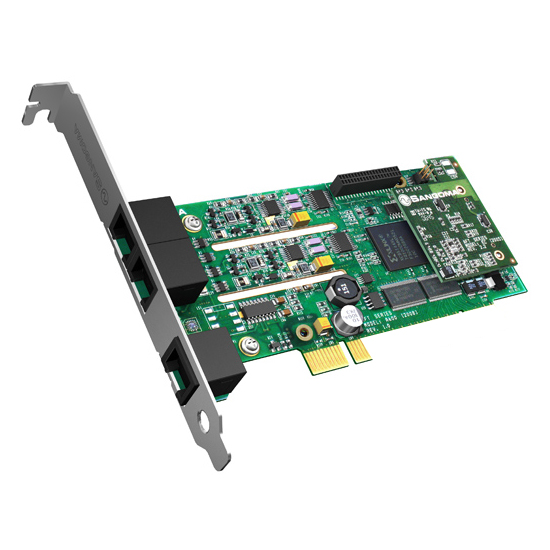Carte Vocale Analogique PCI-E 4 Ports  FXO + 1FXS B600
