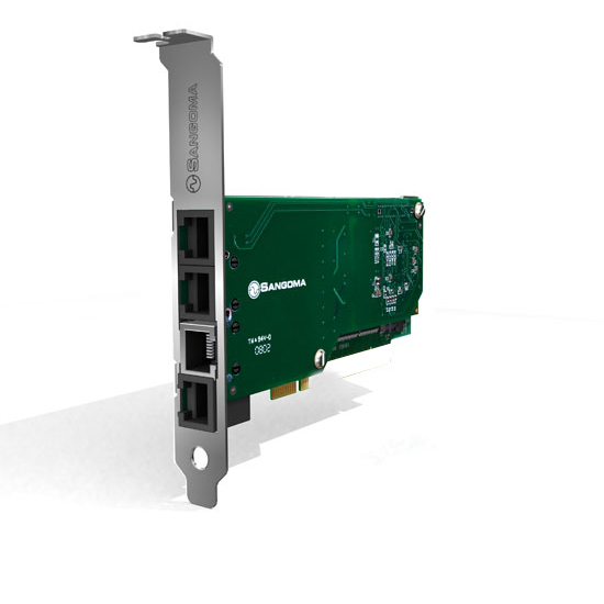 Carte de Voix Hybride Analogique Numérique  PCI  T1/E1/J1 + 4 FXO + 1 FXS B601