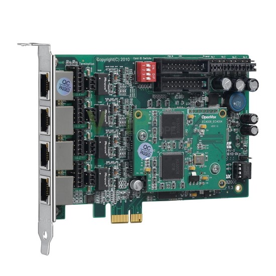 Carte ISDN BRI PCI-E 4 Port + EC4008 module BE400P