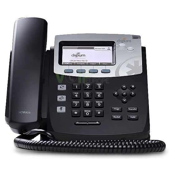 Téléphone a HDVoice équipé de 2 RJ45 POE , 4 lignes SIP, 10 touches BLF de fonctions avancées D50