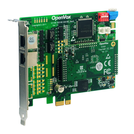 Carte 2 Port T1/E1/J1 PRI PCI D210P