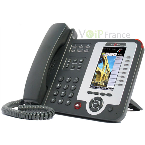 Téléphone IP WIFI avec adaptateur + 8 comptes SIP  WS620-E