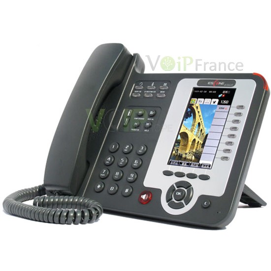 Téléphone IP WIFI avec adaptateur + 8 comptes SIP  WS620-E