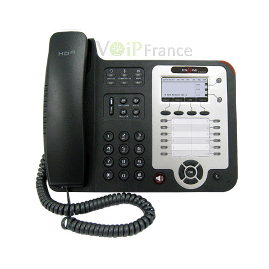 Téléphone IP professionnel avec port Gigabit Ethernet et 2 comptes SIP GS320-P