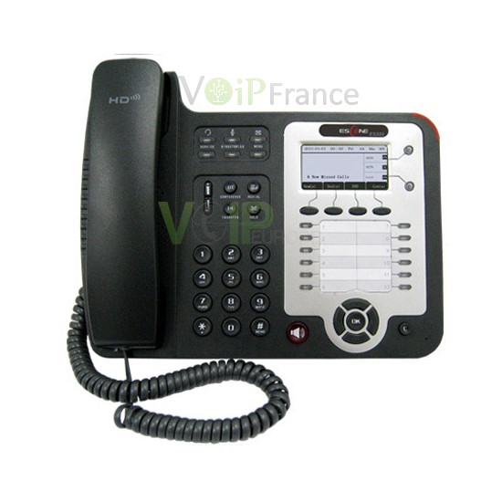 Téléphone IP professionnel avec port Gigabit Ethernet et 2 comptes SIP GS320-P