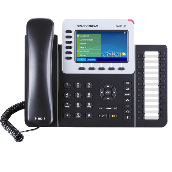 Poste IP SIP 6 Lignes PoE 24 Touches Programmables GXP2160