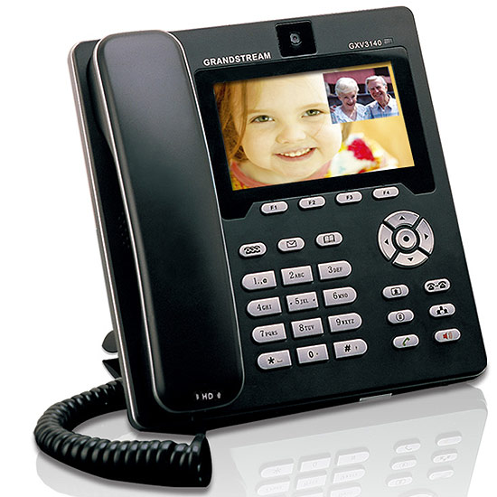 Téléphone IP Multimédia Ecran LCD 4,3" Jusqu'à 3 Comptes SIP  2 Ports PoE & Skype GXV3140 v2