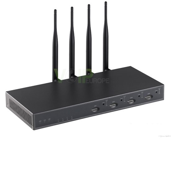 Serveur Asterisk IP4G avec 4 slots libres pour modules GSM IP4G