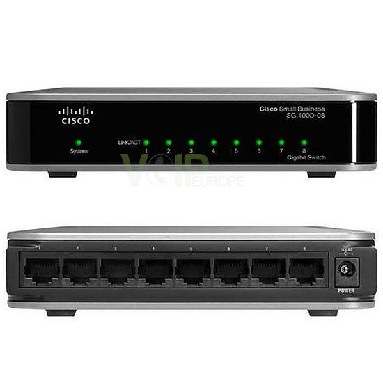 SG100D-08 8-Port Gigabit Desktop Switch SD2008T-EU