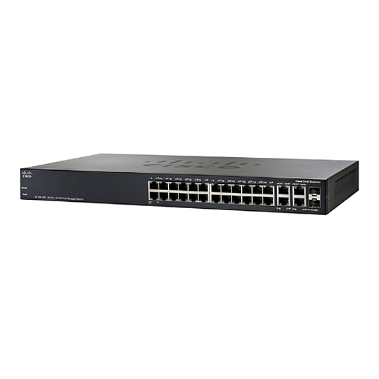 Switch gigabit manageable 28 ports PoE (Echange J+1 inclus) SRW2024P-K9-EU