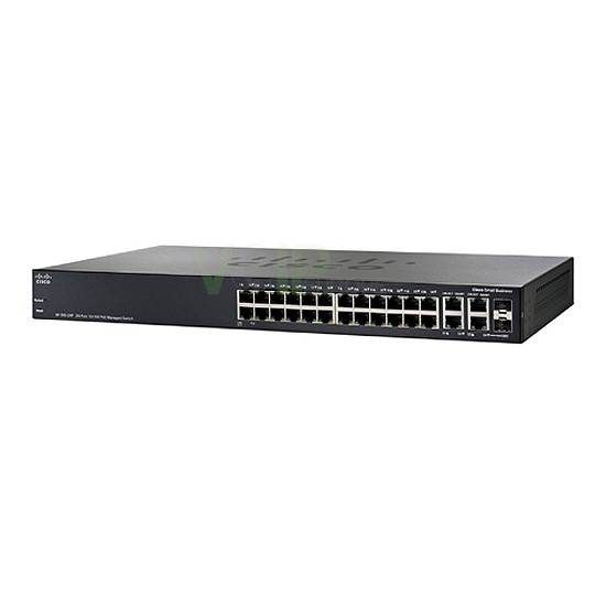 Switch gigabit manageable 28 ports PoE (Echange J+1 inclus) SRW2024P-K9-EU