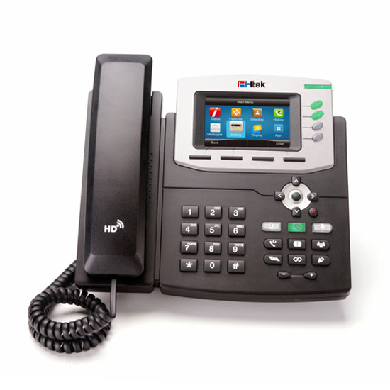 Téléphone IP Gigabit  Couleur PoE 3,5" LCD 3 Comptes VoiP