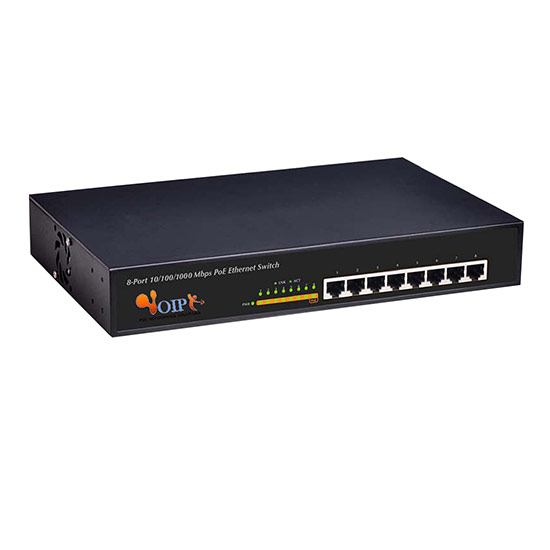 8-port 10/100M/1000M unmanaged 8 Port support PoE Switch in  Metal case(150W power) FR-S1008PEG
