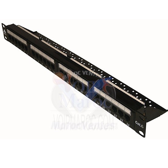 PANNEAU DE BRASSAGE 48 PORTS RJ45 UTP CAT5 19'' Cat5e