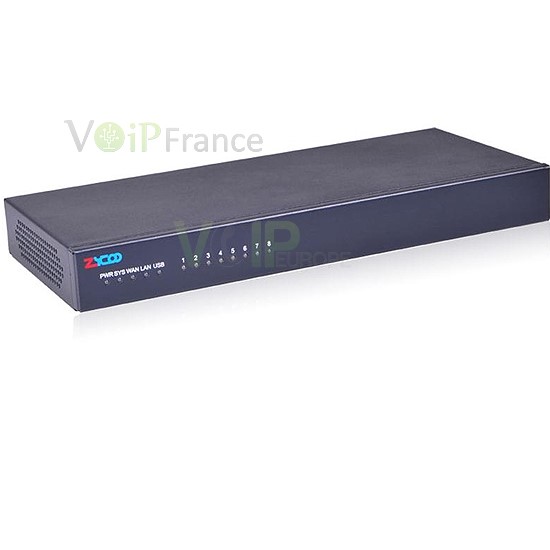 Serveur IP PBX based on Asterisk 8 FXO(FXS) ZX50-A8