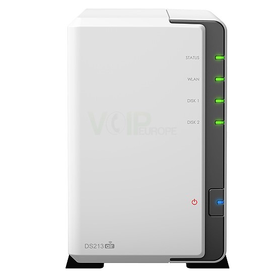 DiskStation Manager 10 To Max CPU 1.6 Ghz WIFI 256 Mo Ram 1 LAN Gigabit 2 USB 3.0 DS213air