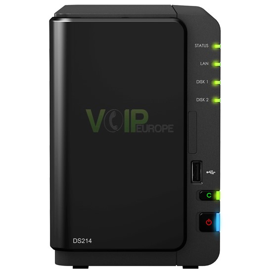 Serveur Nas de Haute Performance 12 To Max Dual Core 1.066 Ghz 512 Mo Ram 1 LAN Gigabit 2 USB 3.0 DS214