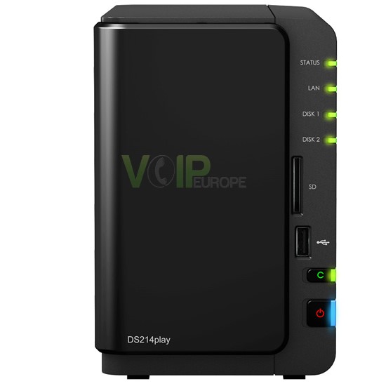 Serveur Nas Multimédia Dual Core 1.6 Ghz 1 Go Ram  LAN Gigabit  2 USB 3.0  eSATA DS214play